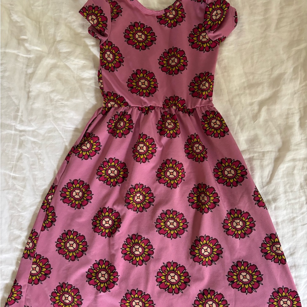Floral Pink Kids Dress